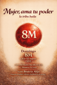 🌕 8M · FIN DE SEMANA DE INTEGRACIÓN Y PODER Yin, Yang y Feminidad en conciencia El 8M es una puerta. Una invitación a revisar cómo nos vinculamos, cómo habitamos la energía y cómo avanzamos hacia relaciones y comunidades más conscientes. Con motivo del Día Internacional de la Mujer, abrimos un fin de semana ritual con dos encuentros complementarios: uno de integración y otro de celebración. Dos espacios independientes pero conectados, para quienes sienten el llamado a vivir el cambio desde el cuerpo, la energía y la presencia. 🌗 Viernes 6 de marzo · CÍRCULO DE INTEGRACIÓN YIN–YANG Un espacio para equilibrar, sanar y honrar nuestras energías en relación Un encuentro abierto e inclusivo para integrar lo femenino y lo masculino que habitan en cada persona. Este círculo propone una nueva manera de vincularnos: no desde la carencia, no desde la herida, sino desde la elección consciente. Trabajamos el equilibrio de las polaridades internas para abrirnos a vínculos más honestos, adultos y coherentes con el momento evolutivo que estamos atravesando como sociedad. Mantra del encuentro No nos necesitamos. Nos elegimos y nos vinculamos con conciencia. 📅 Viernes 6 de marzo 🕗 20 h 📍 León · C/ Renueva 31 👥 12 plazas (6 Yin / 6 Yang) 💶 Aportación: 12 € 🔴 Domingo 8 de marzo · MUJER, AMA TU PODER La tribu baila Un círculo exclusivo de mujeres para celebrar la feminidad, el cuerpo y la fuerza del encuentro en tribu. Este espacio no es teórico ni reivindicativo desde la palabra: es corporal, vivencial y gozoso. Bailamos para recordar quiénes somos. Bailamos para soltar cargas heredadas. Bailamos para avanzar juntas desde la alegría, la presencia y el amor a nuestro poder femenino. Mantra del encuentro La tribu baila, el cuerpo recuerda y el poder despierta. 📅 Domingo 8 de marzo (8M) 🕚 11 h 📍 León · C/ Renueva 31 👩‍🦰 12 mujeres 💶 Aportación: 12 € 🌱 Información práctica Los encuentros pueden realizarse por separado o como recorrido completo.